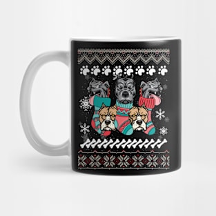Funny English Mastiff Dog Paws Christmas Socking Gifts Mug